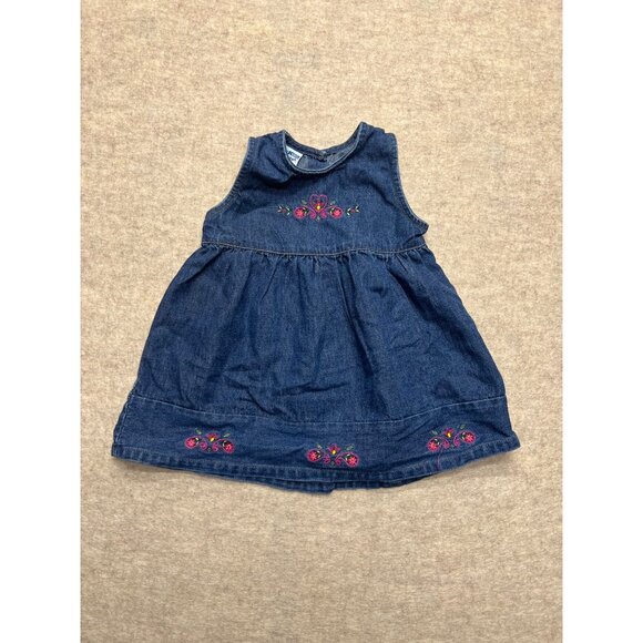 OshKosh B' Gosh Sleeveless Denim Jean Dress 24 Months - Picture 1 of 5